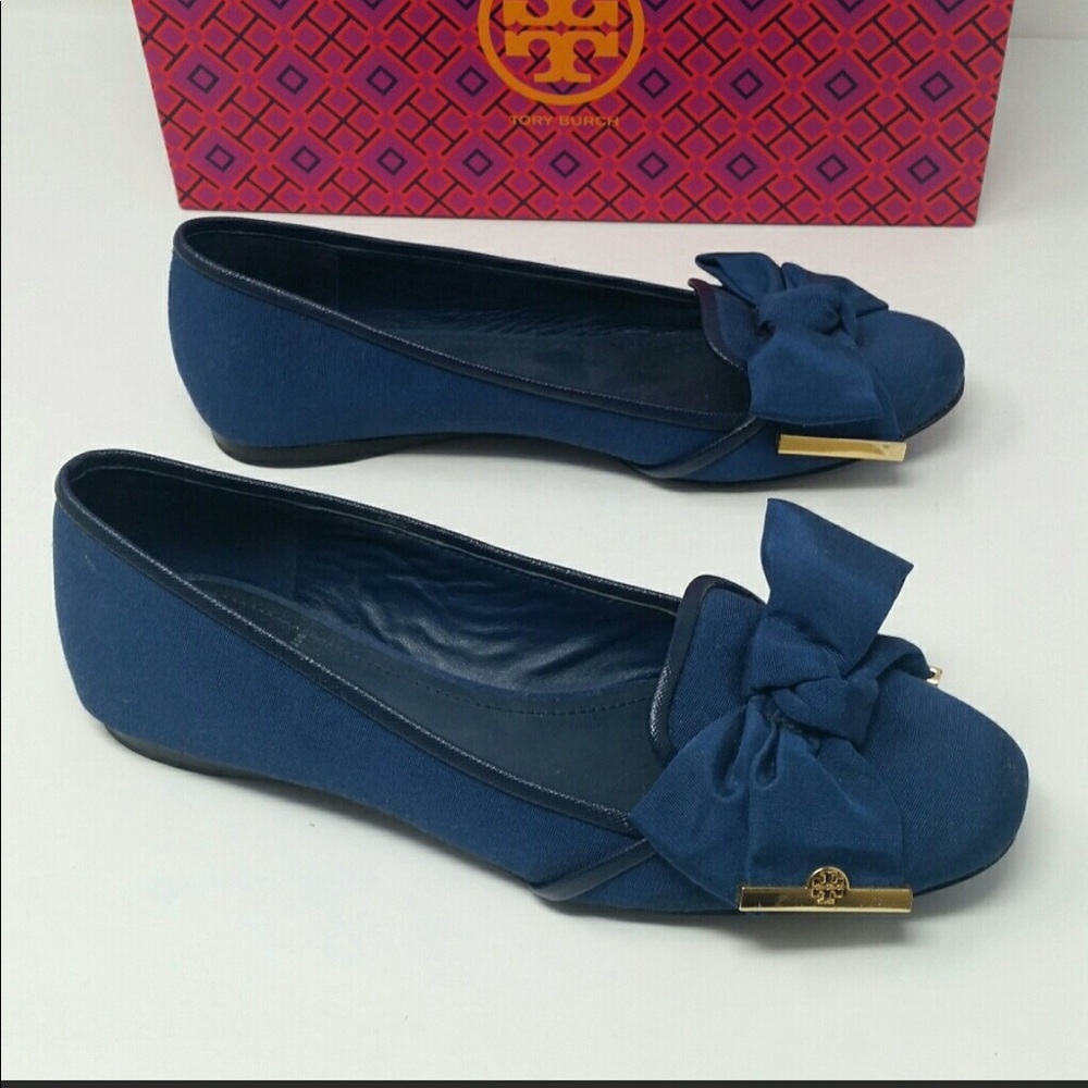 Tory Burch Loafers Women’s Size 7 Navy Blue
